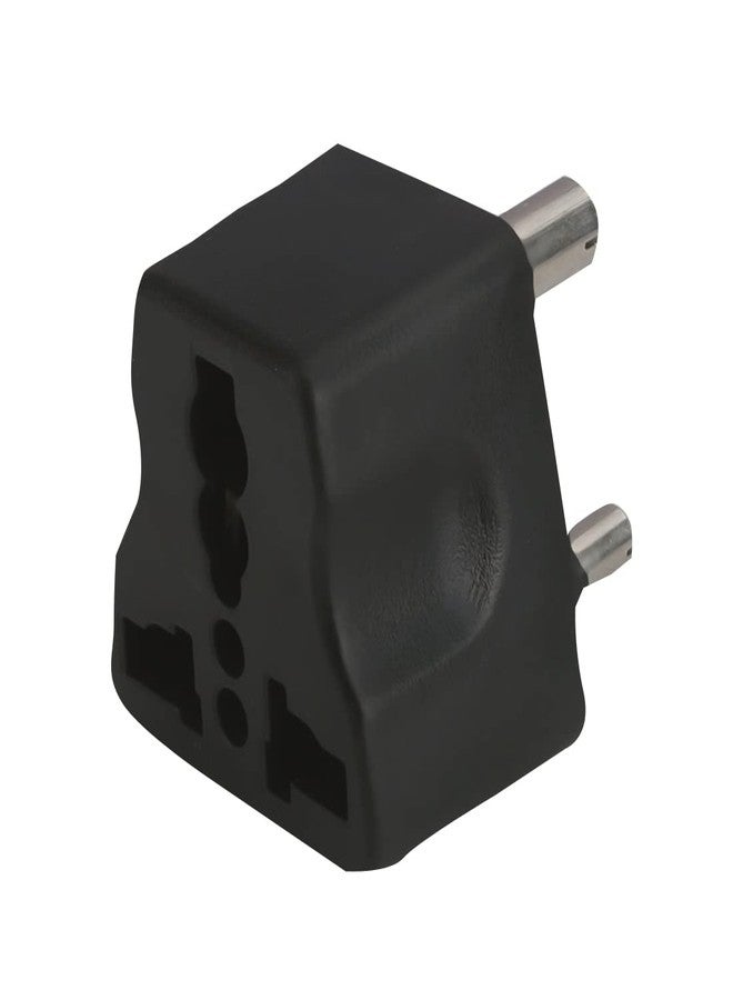 MX Universal 3 PIN Travel Adapter (Type D) India to USA UK China South Africa & More Conversion Plug for Home and Official use- Black (Pack of 5) - Image 2